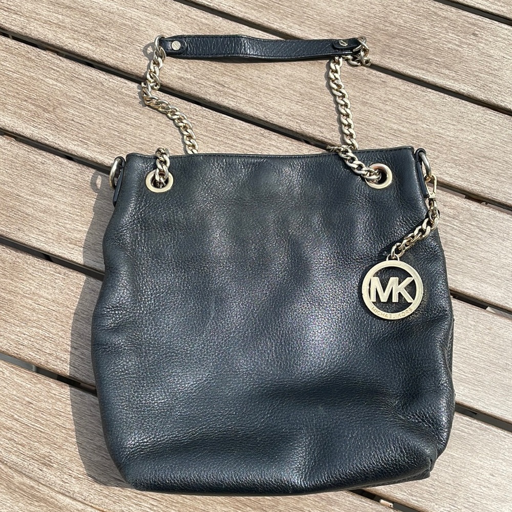 Michael Kors Black Leather Purse